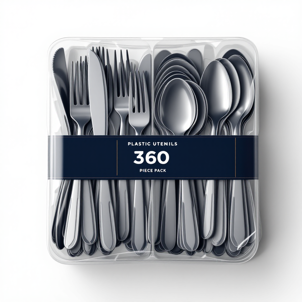 Plastic Utensils Combo Pack